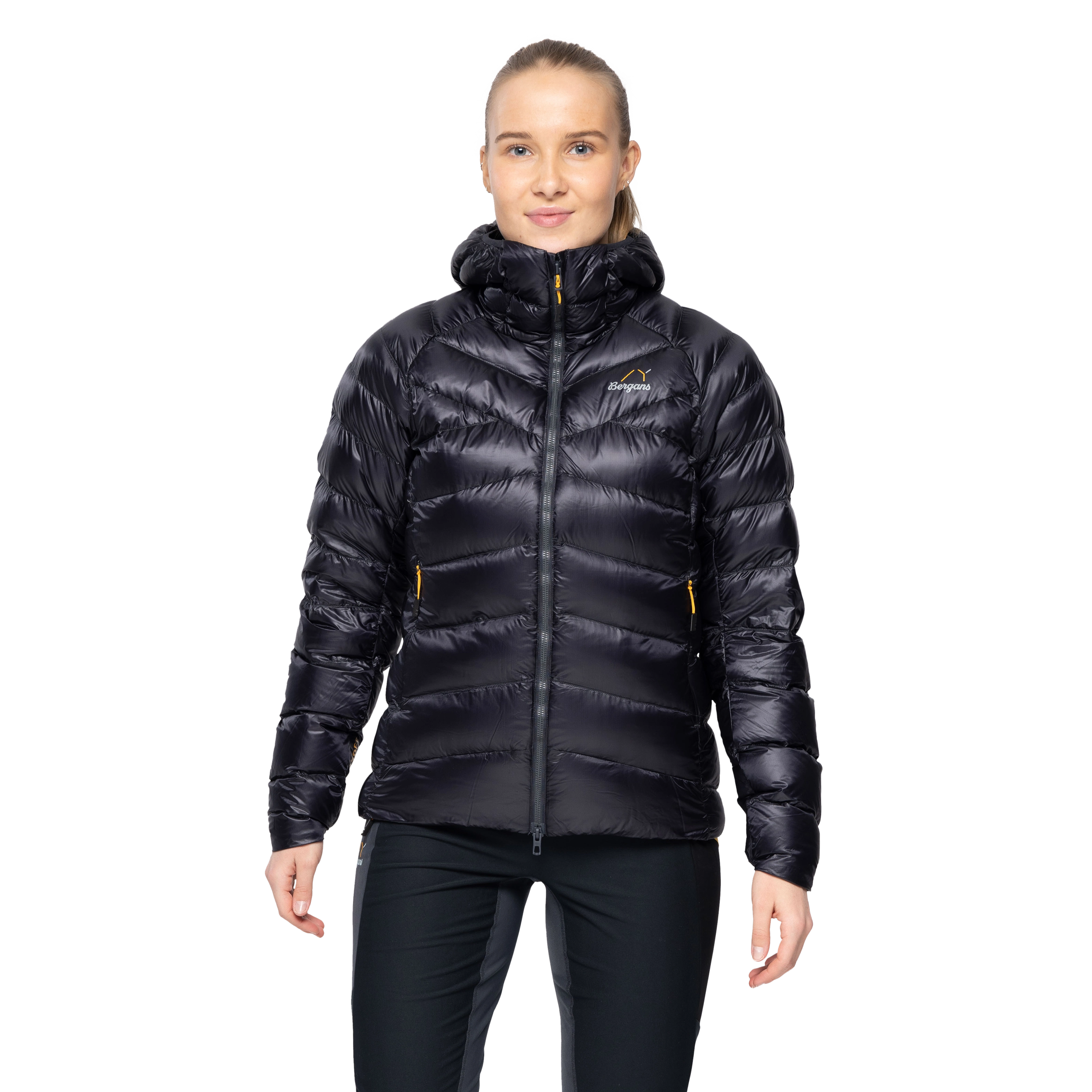 Y LightLine Weightless Down Jacket Hood Women Dark Shadow Grey