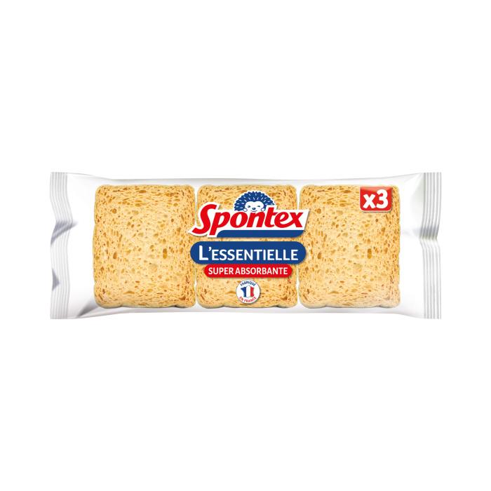 LOT 3 EPONGES ESSUYANTES L ESSENTIELLE SPONTEX