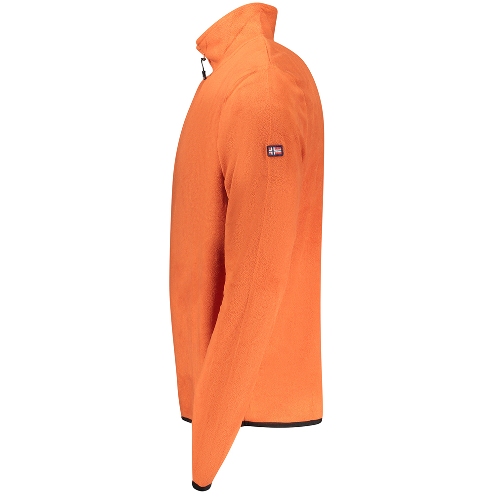 Men's Sports Polo Half Zip Orange