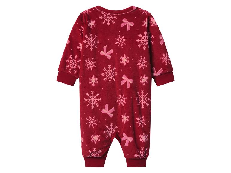 Velours baby kerstpyjama