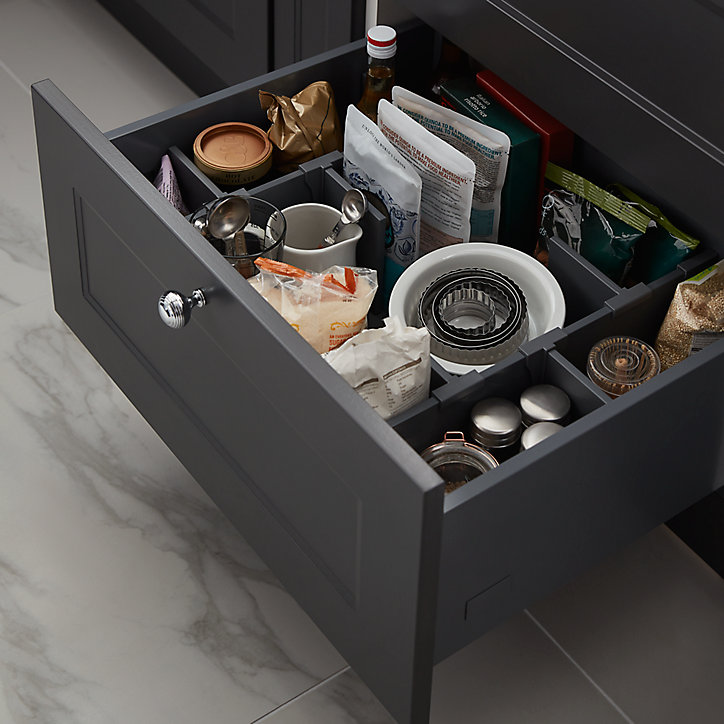 Diviseur pour casserolier GoodHome Soto gris anthracite