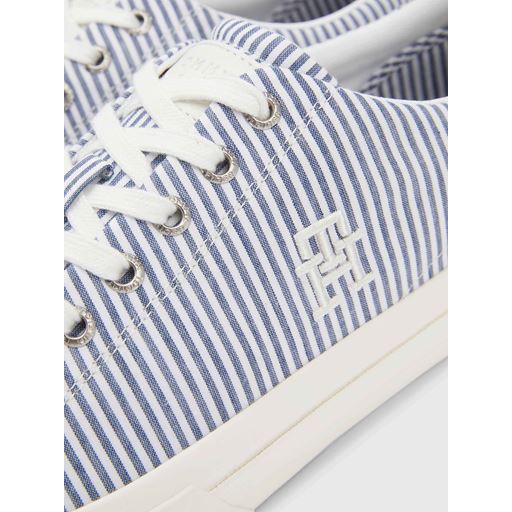 Tommy Hilfiger Street Low Seersucker Sneakers, Seersucker/Bluecoast, 46
