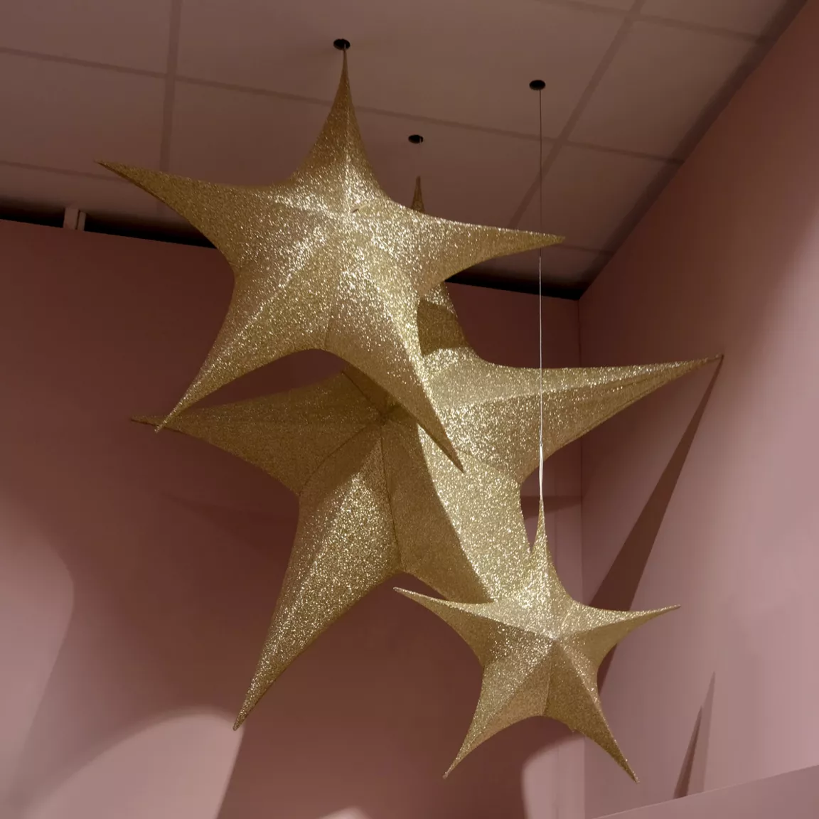 Etoile de Noël à suspendre (D180 cm) Christmas Or