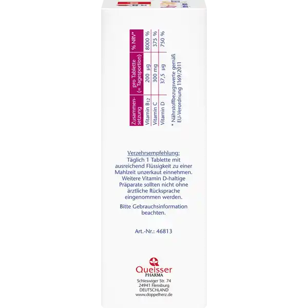 Großpackung Doppelherz aktiv Vitamin B12 + C + D3 Depot Tabletten