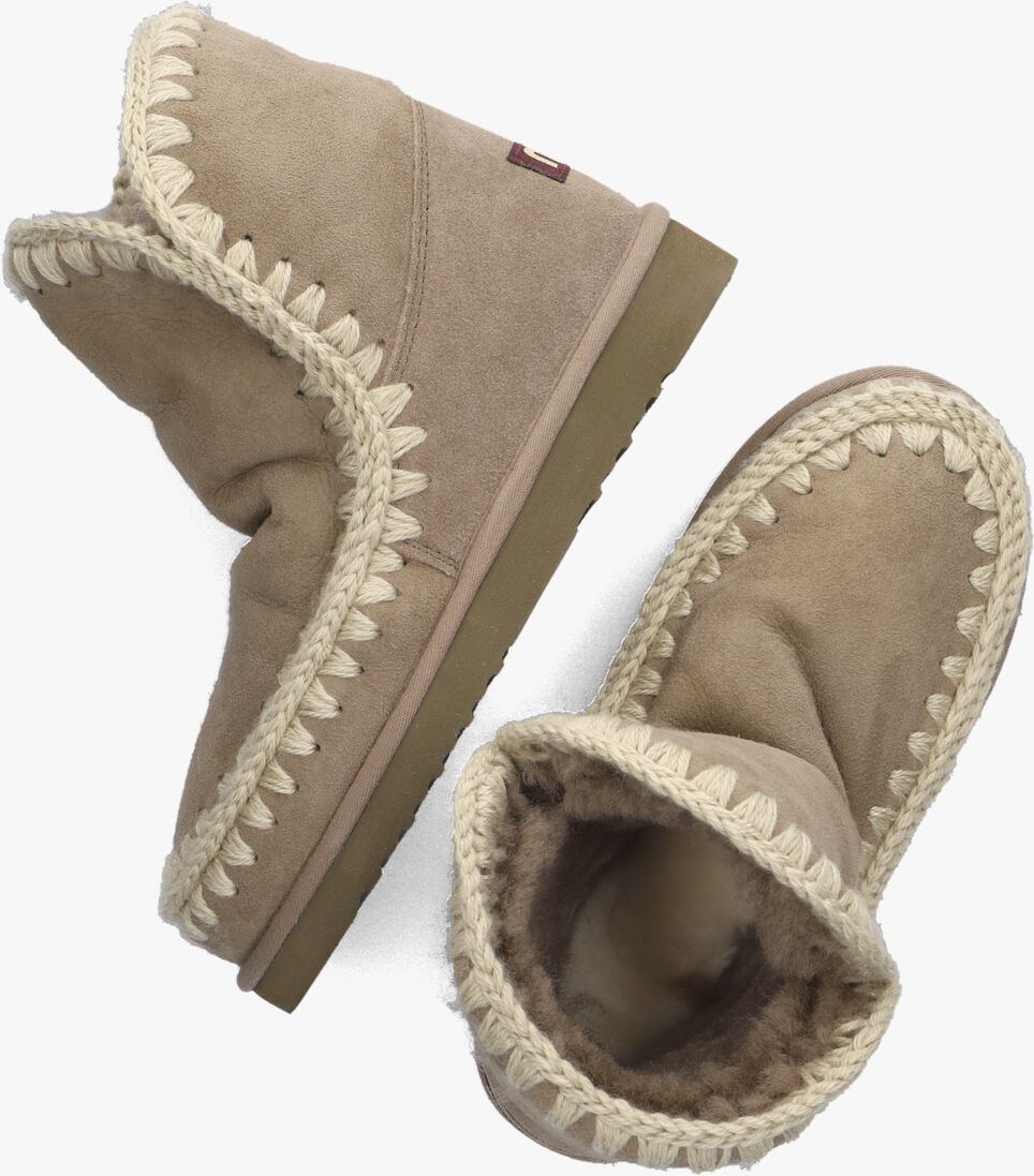 MOU taupe mou vachtlaarzen eskimo 18 glitter logo