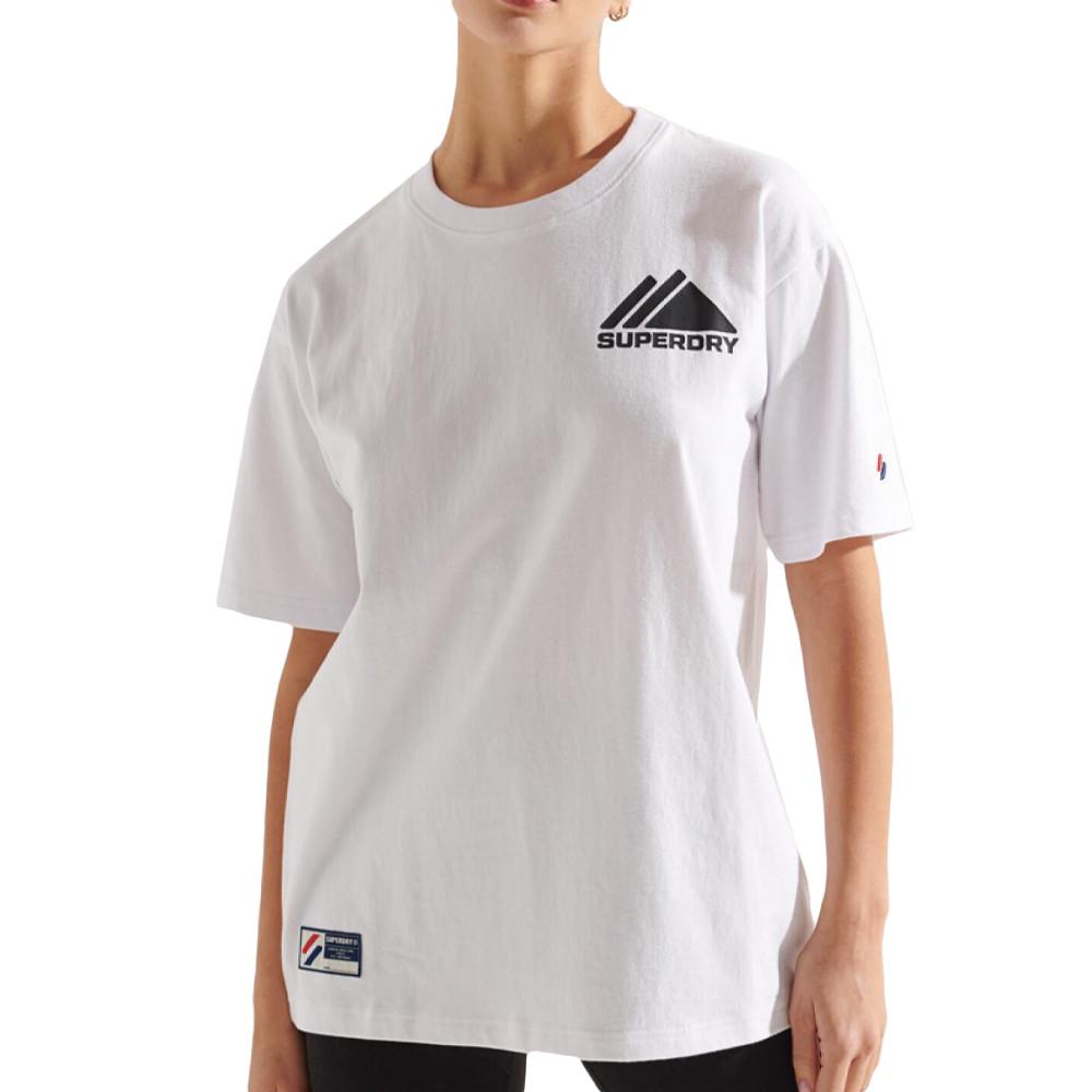 Superdry T-shirt Blanc Femme Superdry Mountain