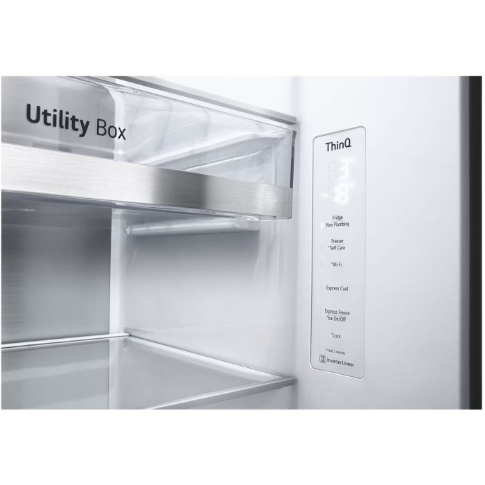 LG Side-by-Side GSLV91MCAC Matte Black - interner Wassertank