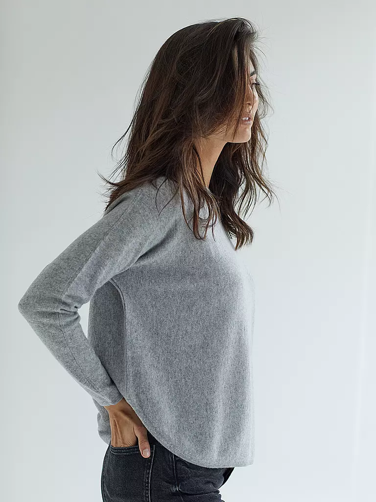 DAVIDA Kaschmirpullover grau