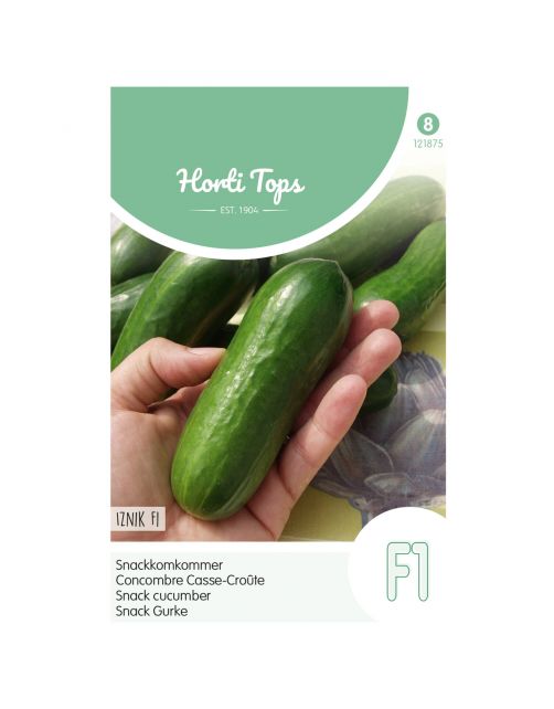Hortitops Snackkomkommer Iznik F1 - Groentezaden - 8 stuks