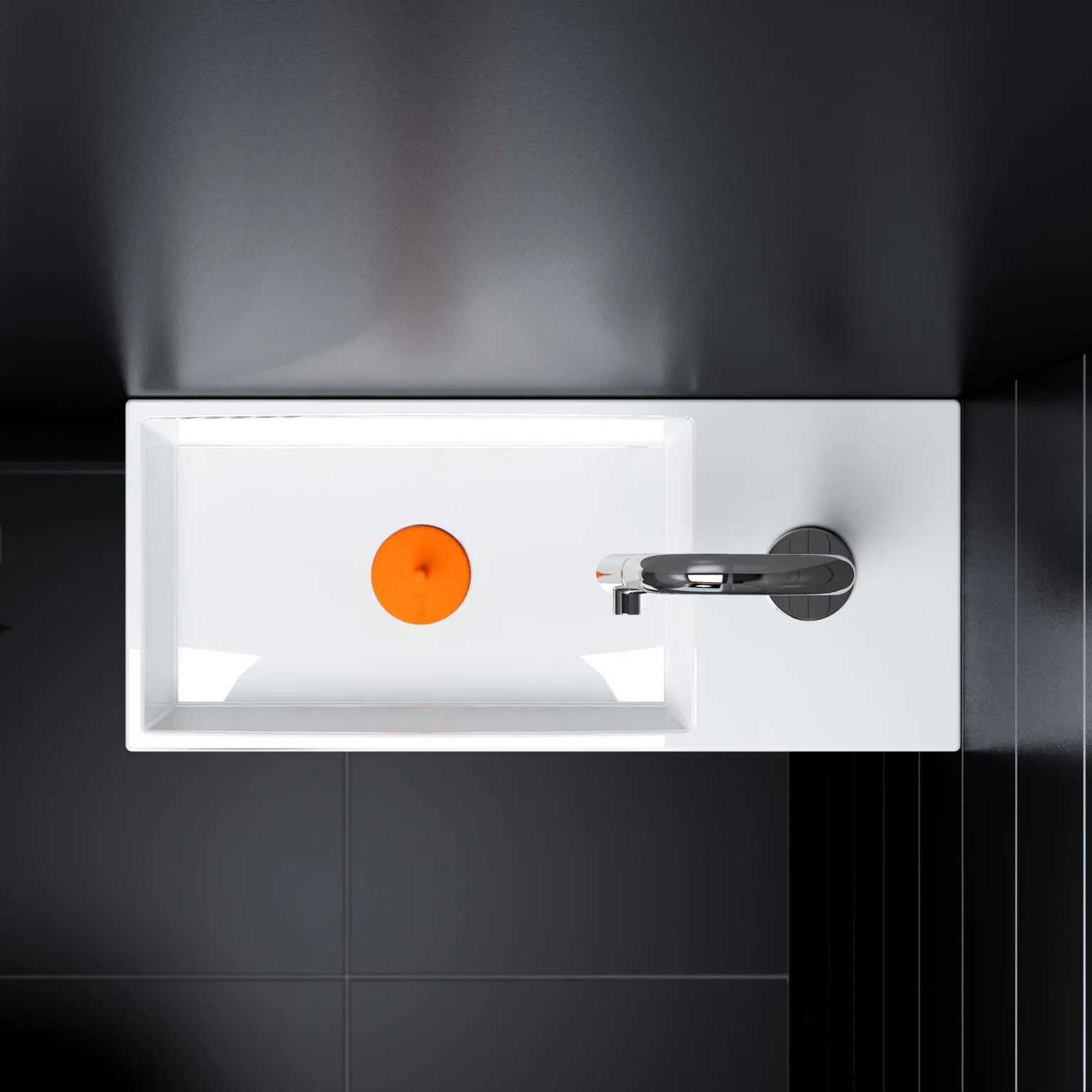 Clou Mini Wash Me siliconen waterstop oranje