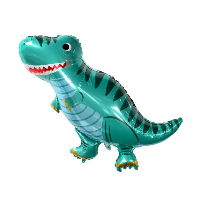 BALLON DINOSAURE EN ALUMINIUM AVEC PAILLE 79CM HAPPY DINO