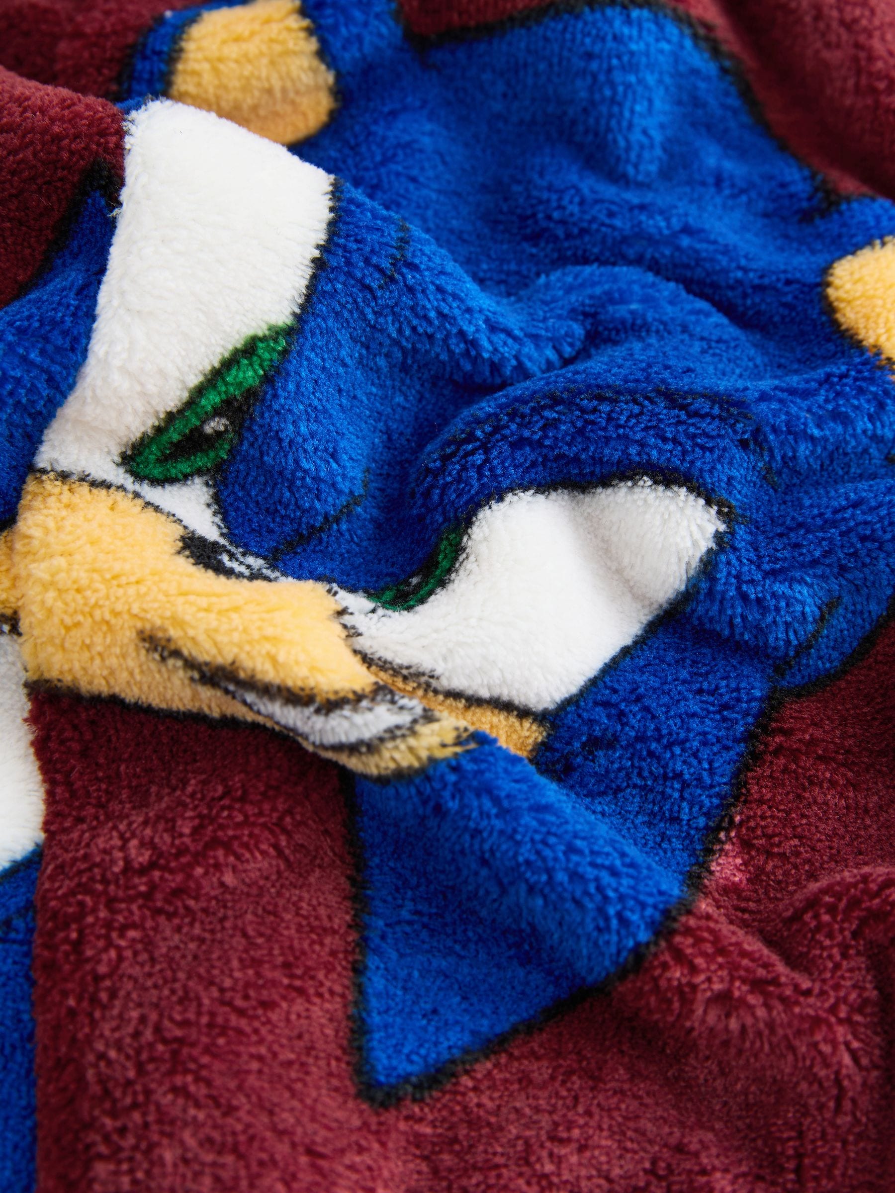 Dark Red Sonic - Fleece onesie met licentie (3-16jr)