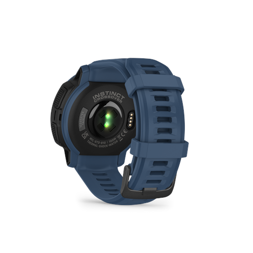 Garmin Instinct Crossover 010-02730-02 Solar Hybrid-Smartwatch, Tidal Blue, 45 mm