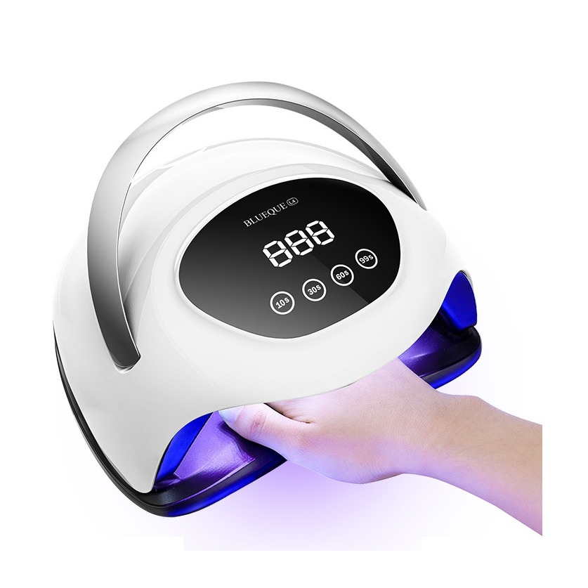 (180W) LED UV Nagellampe Nageltrockner Lichthärtungsgerät mit LED Display und Timer - Weiss / Schwarz