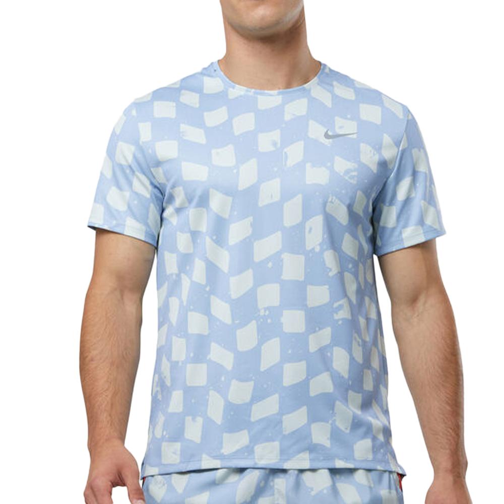 Nike T-shirt Bleu Homme Nike Miler 479