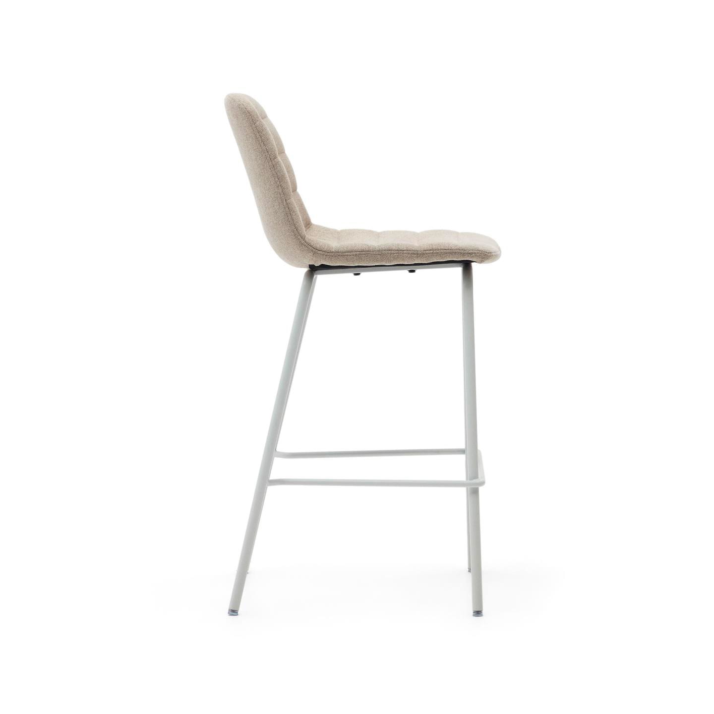 Kave Home Barhocker ZUNILDA beige/mattweiß