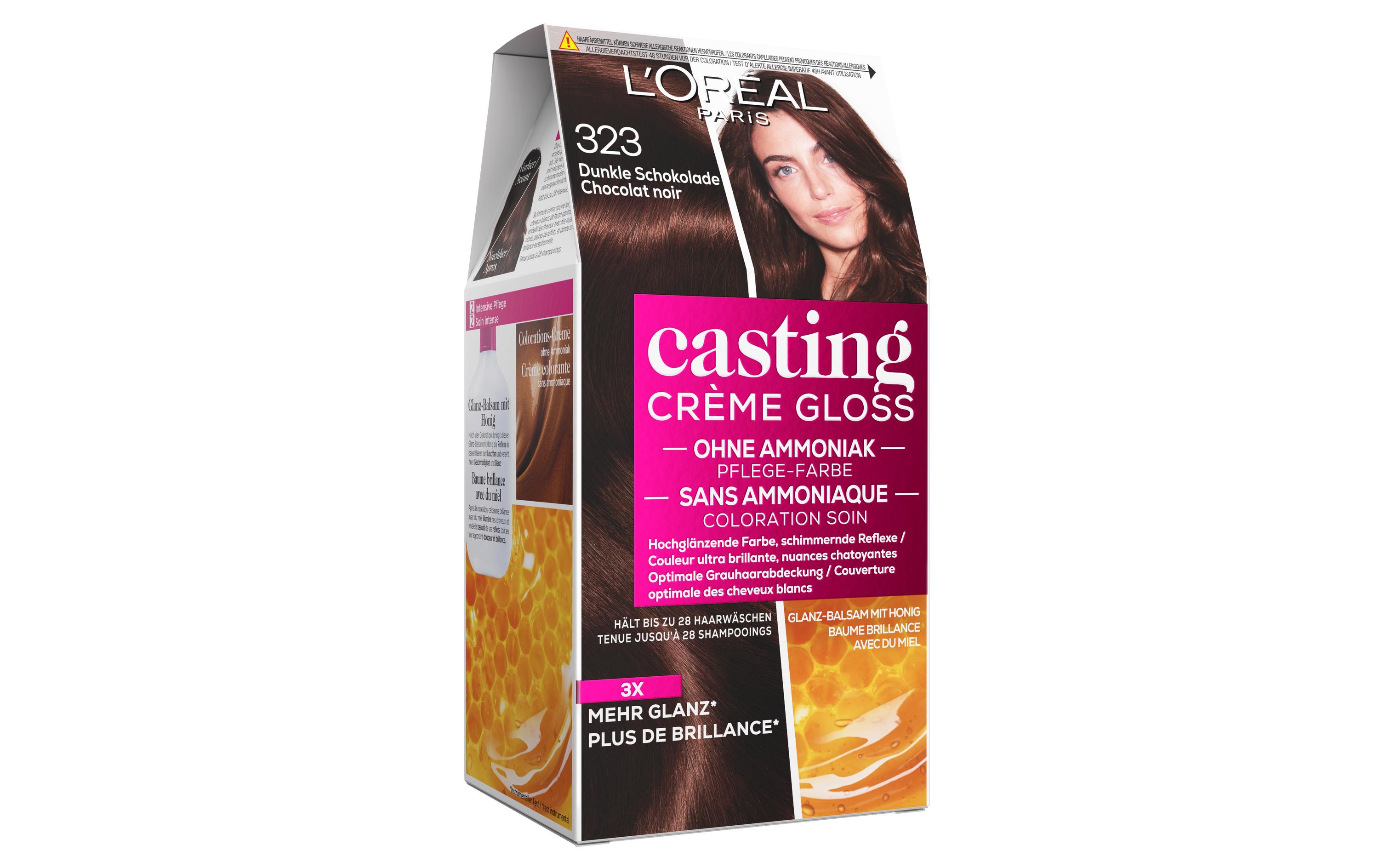 Haarcoloration Casting Crème Gloss 323 Dunkle SchokoladeSemi-permanente Haarfarbe