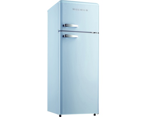 Wolkenstein GK212.4RT LB blauwe koel-vriescombinatie, afmetingen (B x H x D): 54,5 x 145,6 x 62,6 cm, koelgedeelte: 172 l, vriesgedeelte: 39 l