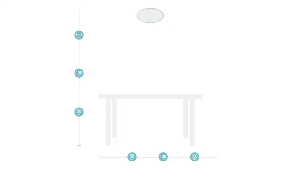 LED Deckenleuchte 1-flammig