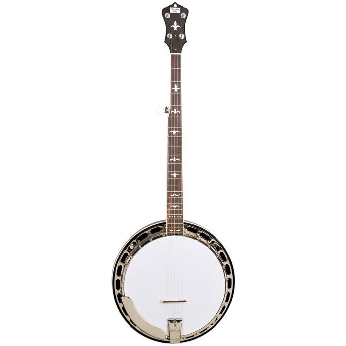 Recording King Madison RK-R35-BR 5-snarige esdoorn resonator banjo met tone ring en armsteun