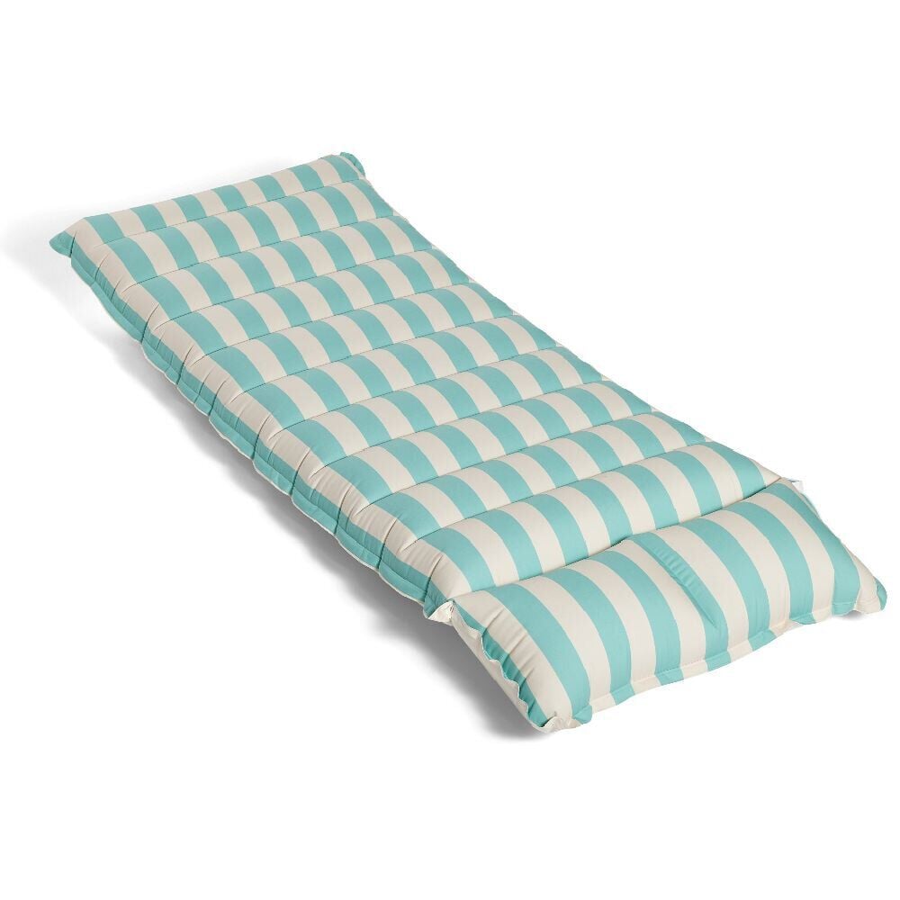 Matelas gonflable toucher doux effet peau de pêche bleu ou rose 168x66xH17cm