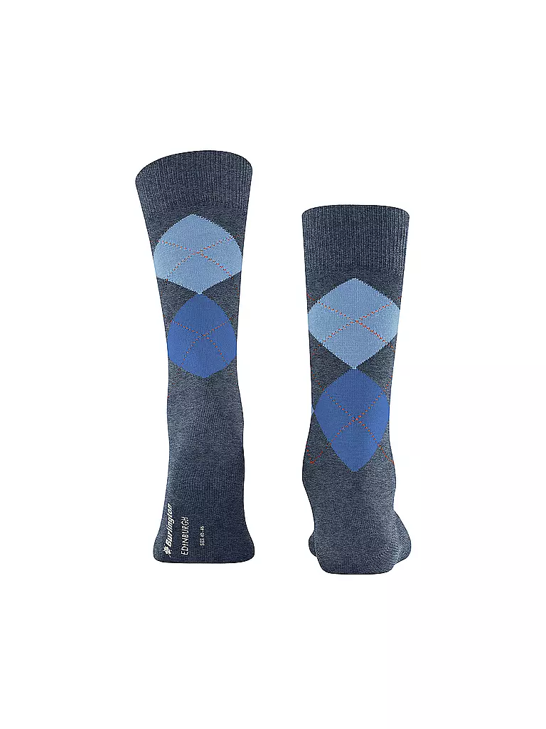 BURLINGTON Herren Socken EDINBURGH 40-46 dark blue mel blau