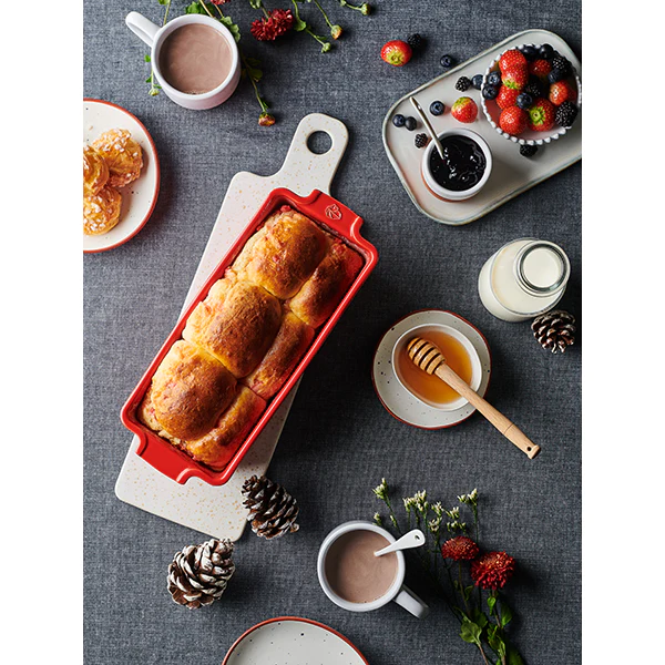 Moule à cake en céramique 31 cm Appolia rouge Peugeot