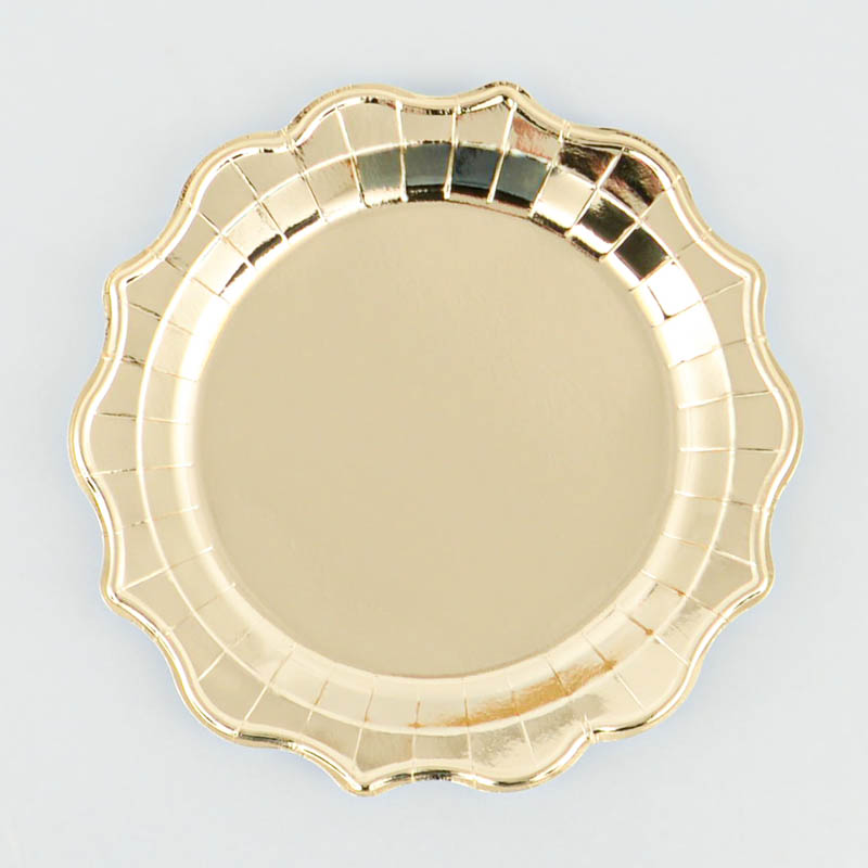 4 plateaux de présentation baroques dorés
