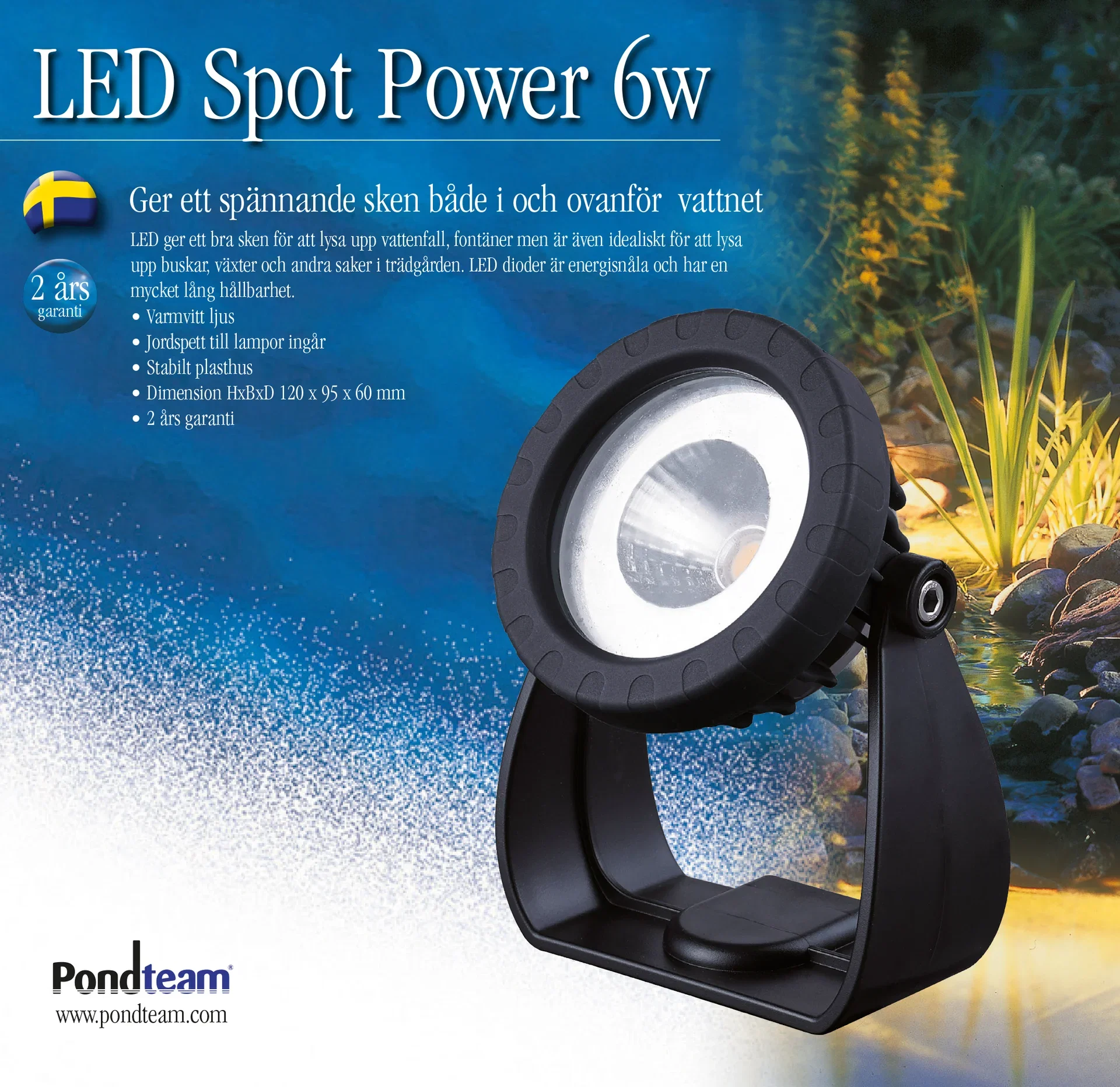 Pondteam LED-spotlight 6W