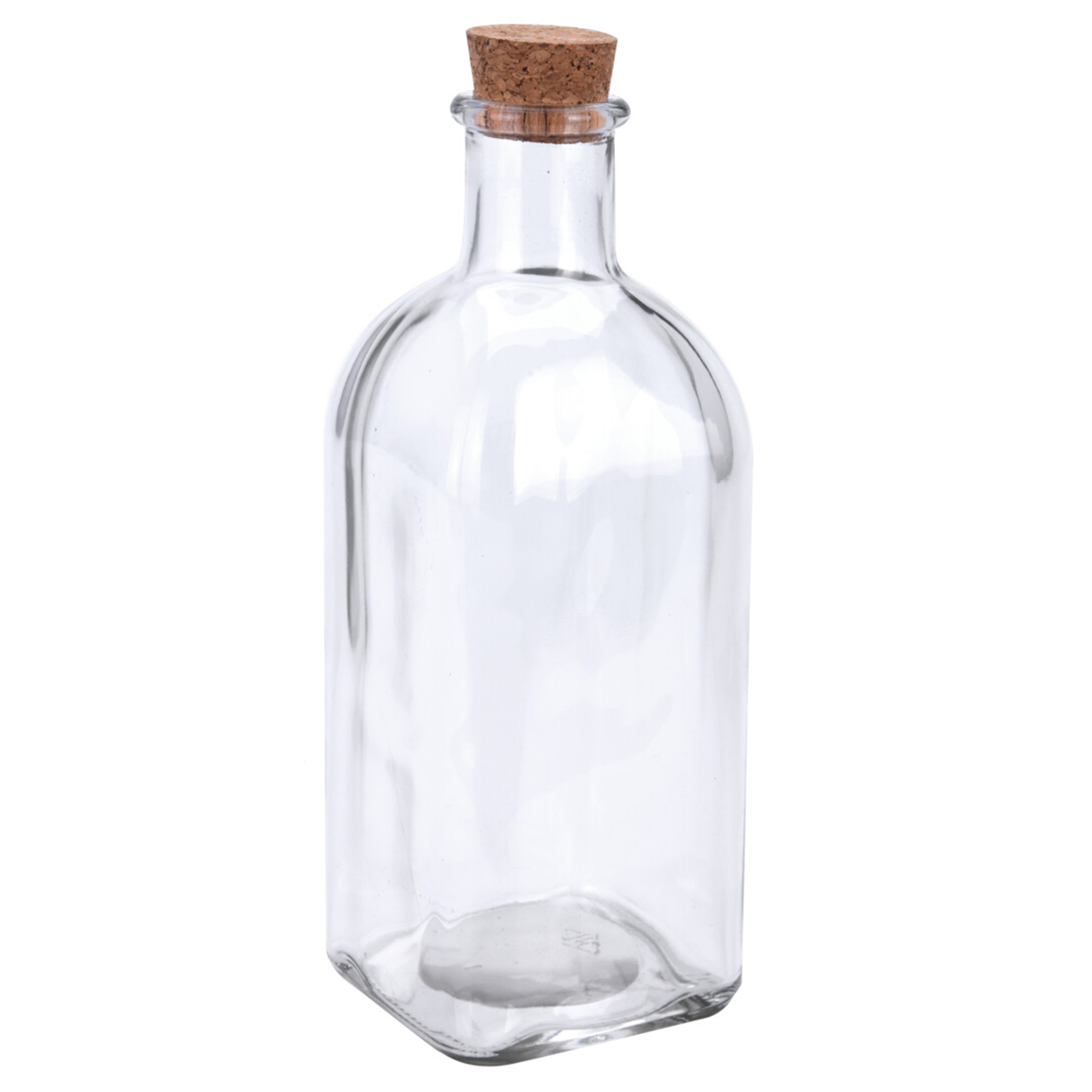 Glas-Flasche - mit Korken - 500 ml