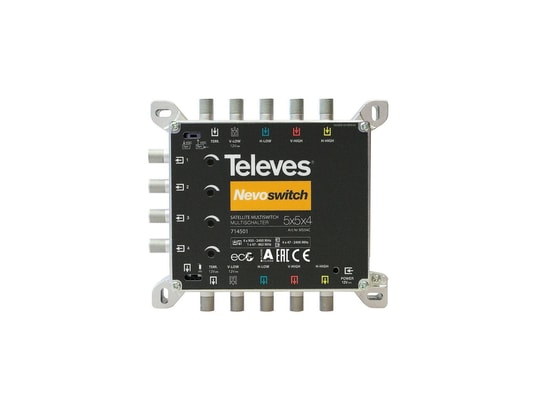 TELEVES - Accessoire antenne Multiswitch 5x5x4 F Terminal/Cascadable