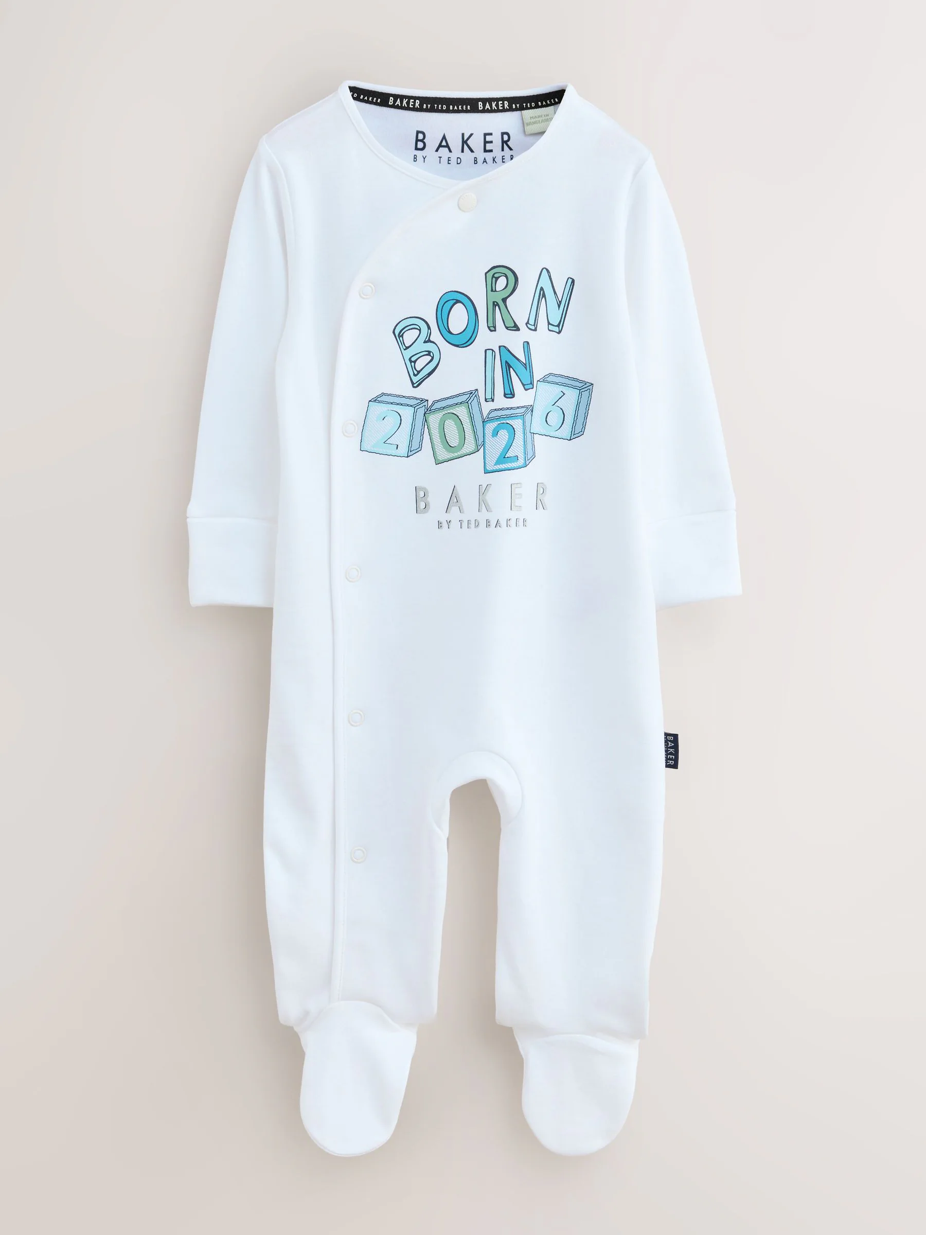 Baker by Ted Baker - Born in 2026 - Witte babypyjama