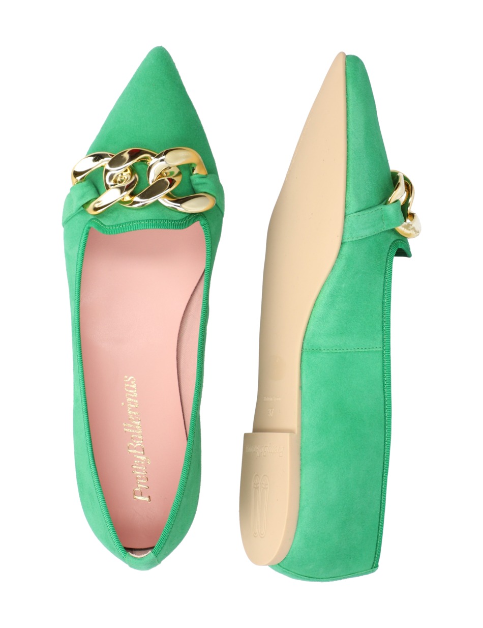 Veloursleder Ballerina