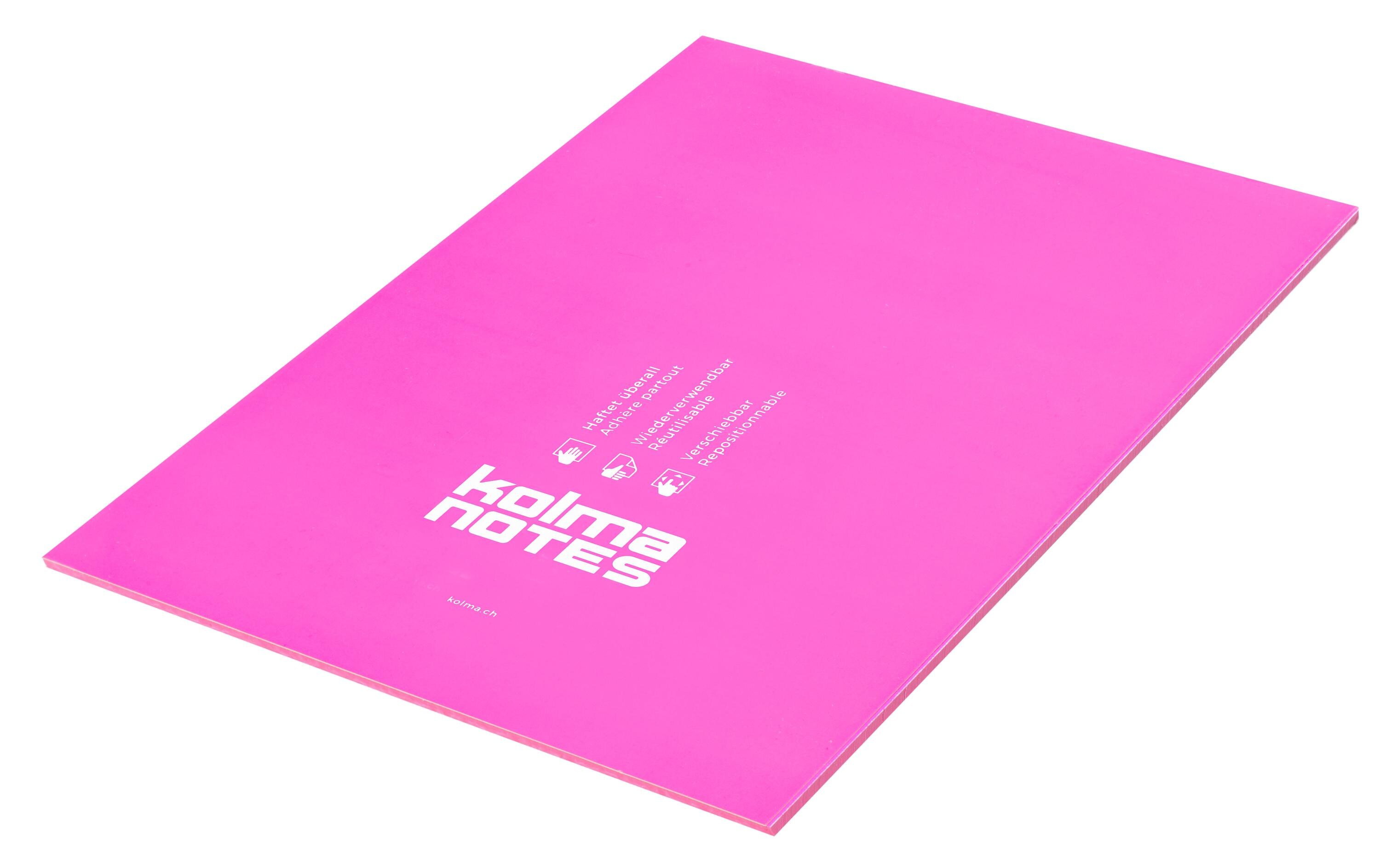 Notizzettel NOTES A4 Pink, 50 BlattBeidseitig verwendbare Notizzettel