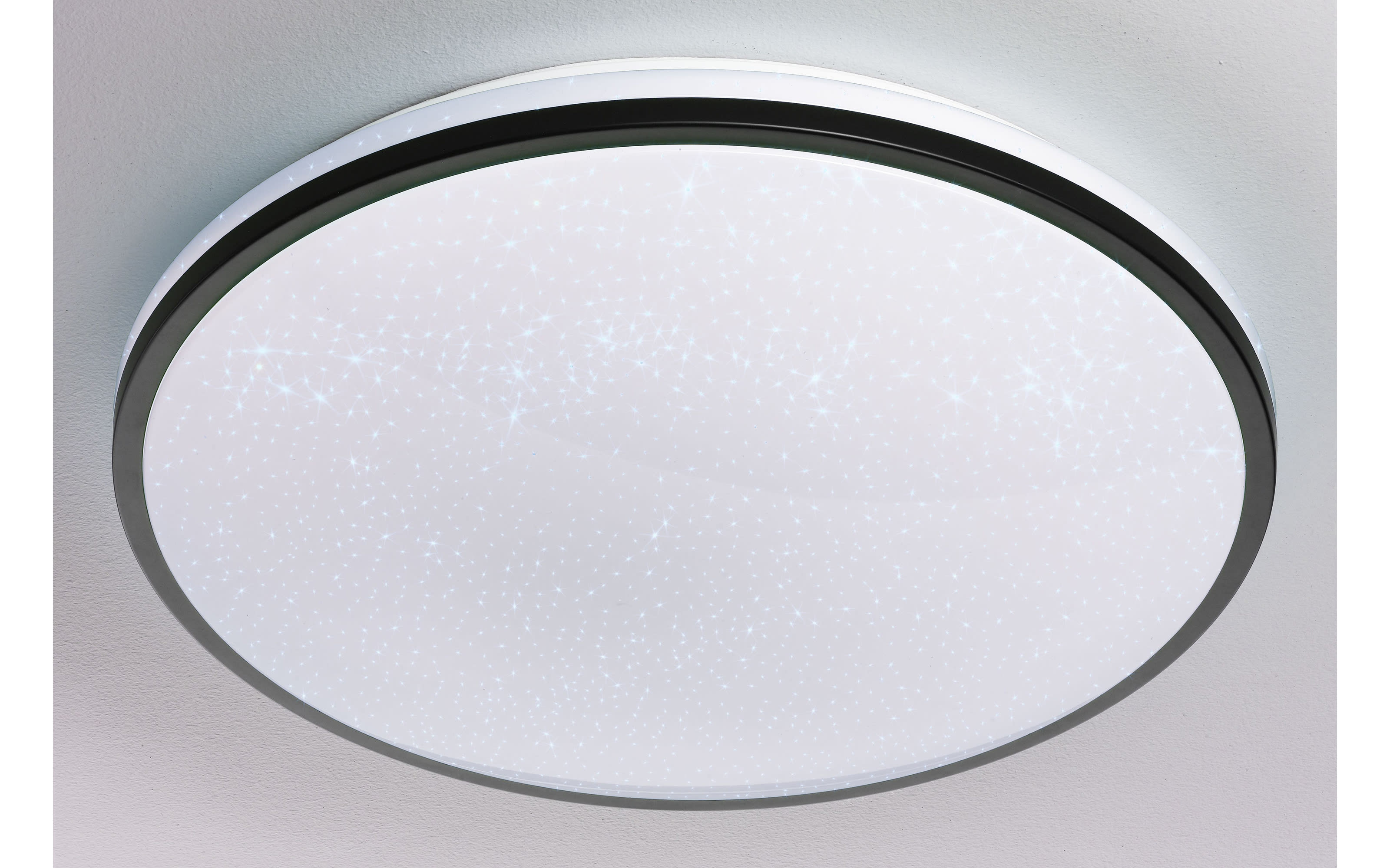 LED-Deckenleuchte Anna CCT, schwarz/weiß, 49 cm