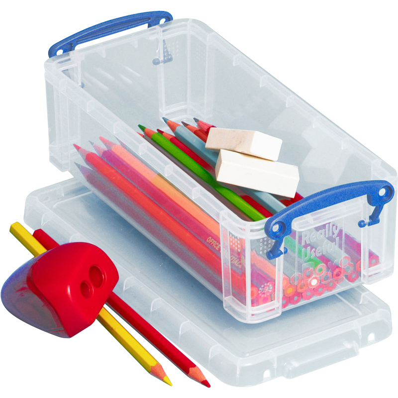 Really Useful Box Aufbewahrungsbox, 22 x 7 x 10 cm, 0.9 l, transparent