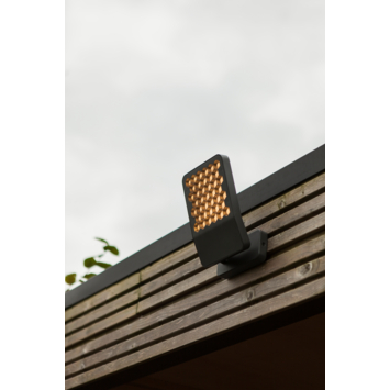 LUTEC wandlamp Atlantis donkergrijs 13,7W