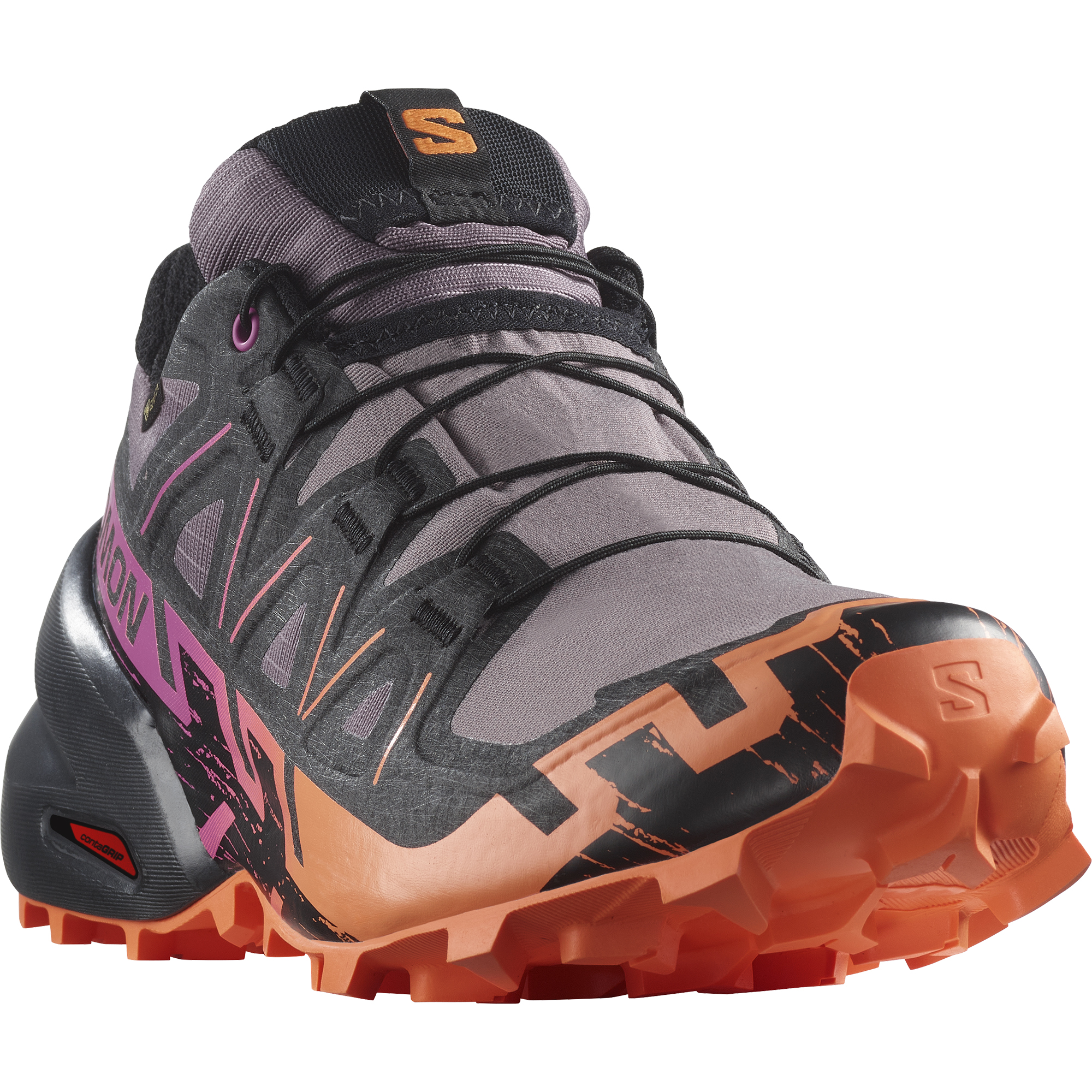 Speedcross 6 GTX Dame Moonscape/Black/Bird Of Paradise