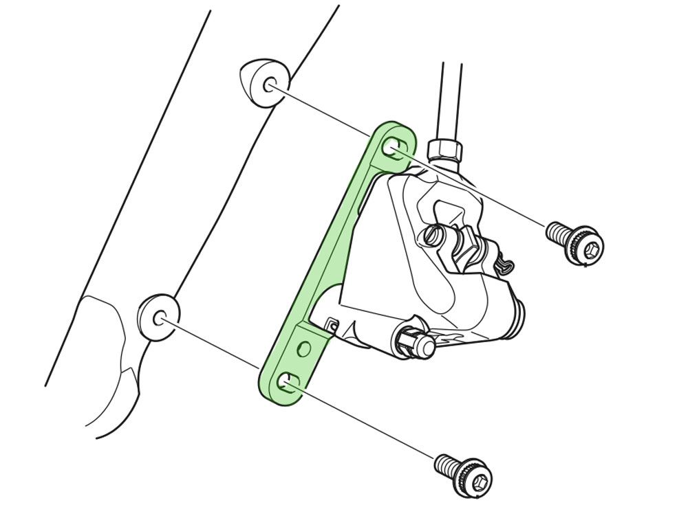 Shimano Flat-Mount Adapter für VR 140/160mm Bremsscheibe kaufen | Bike-Discount