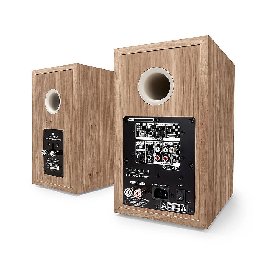Triangle Borea BR02 CONNECT Chêne Clair + Audio-Technica AT-LP60XUSB Gris