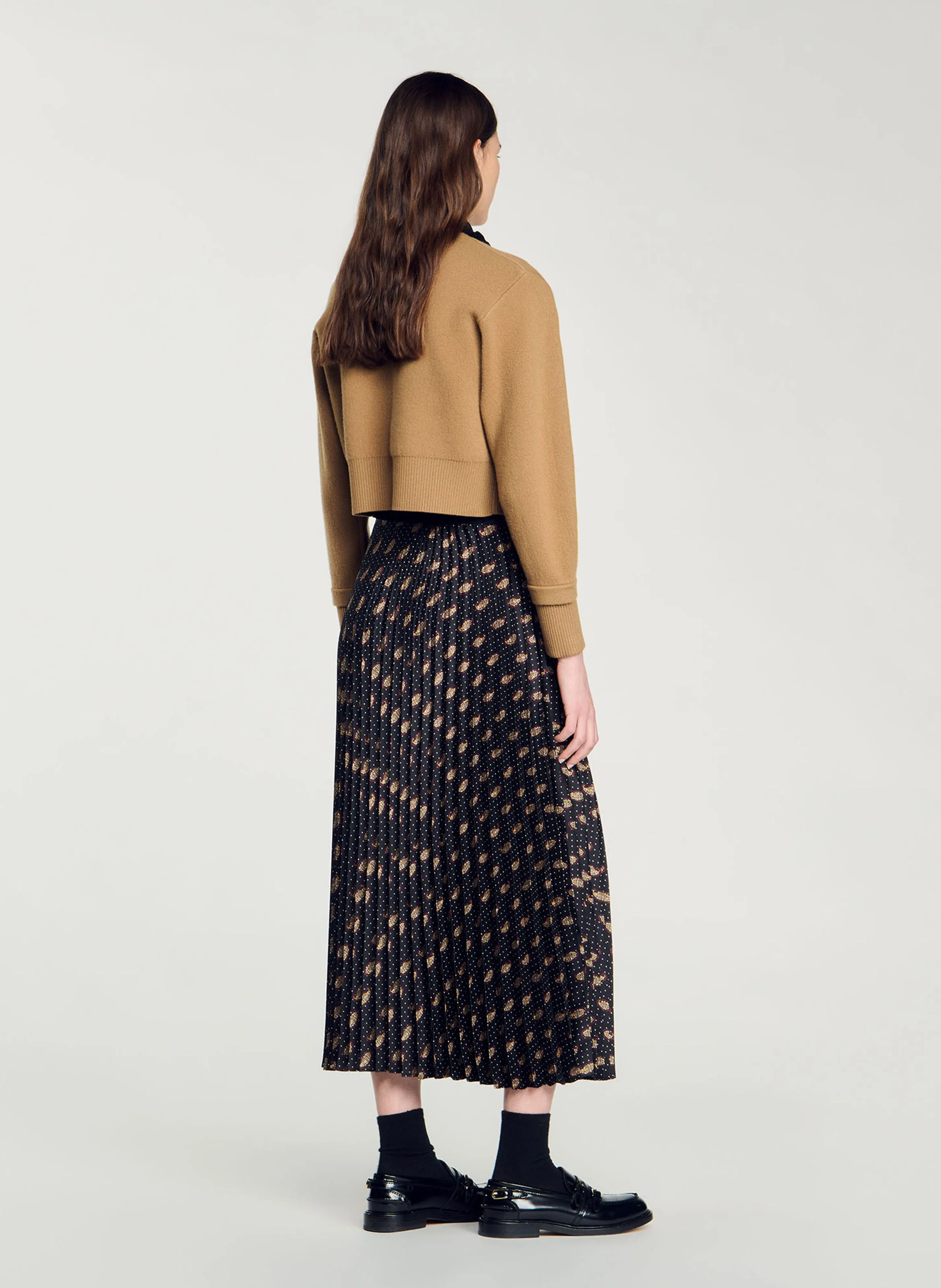 Jupe midi imprimée | Multicolore