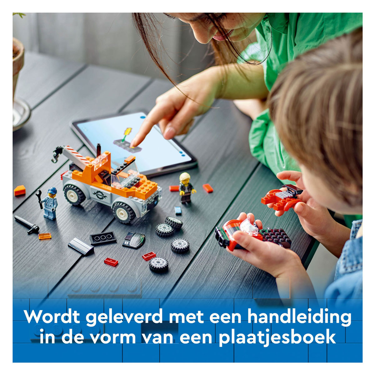 LEGO City 60435 Sleepwagen en Sportautoreparatie