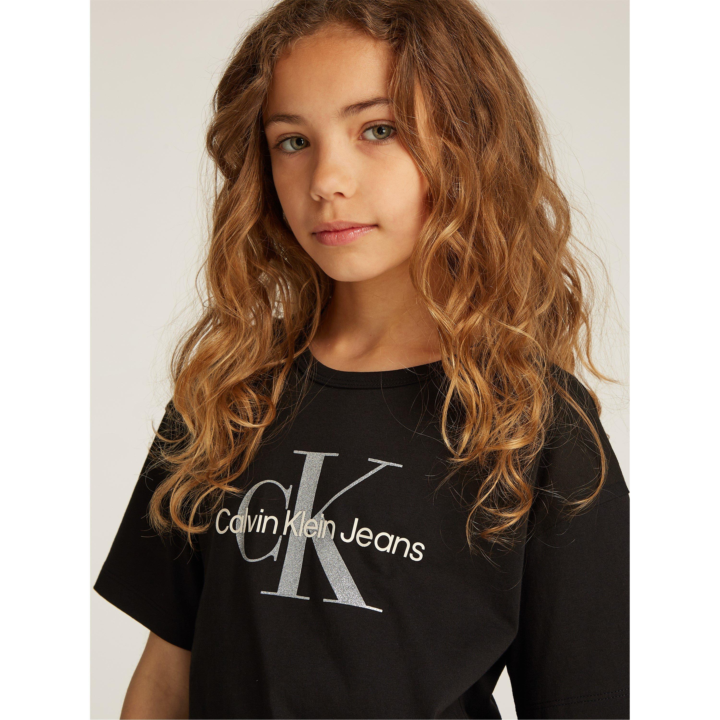 Calvin Klein Jeans MONOLOGO GLITTER SS T-SHIRT