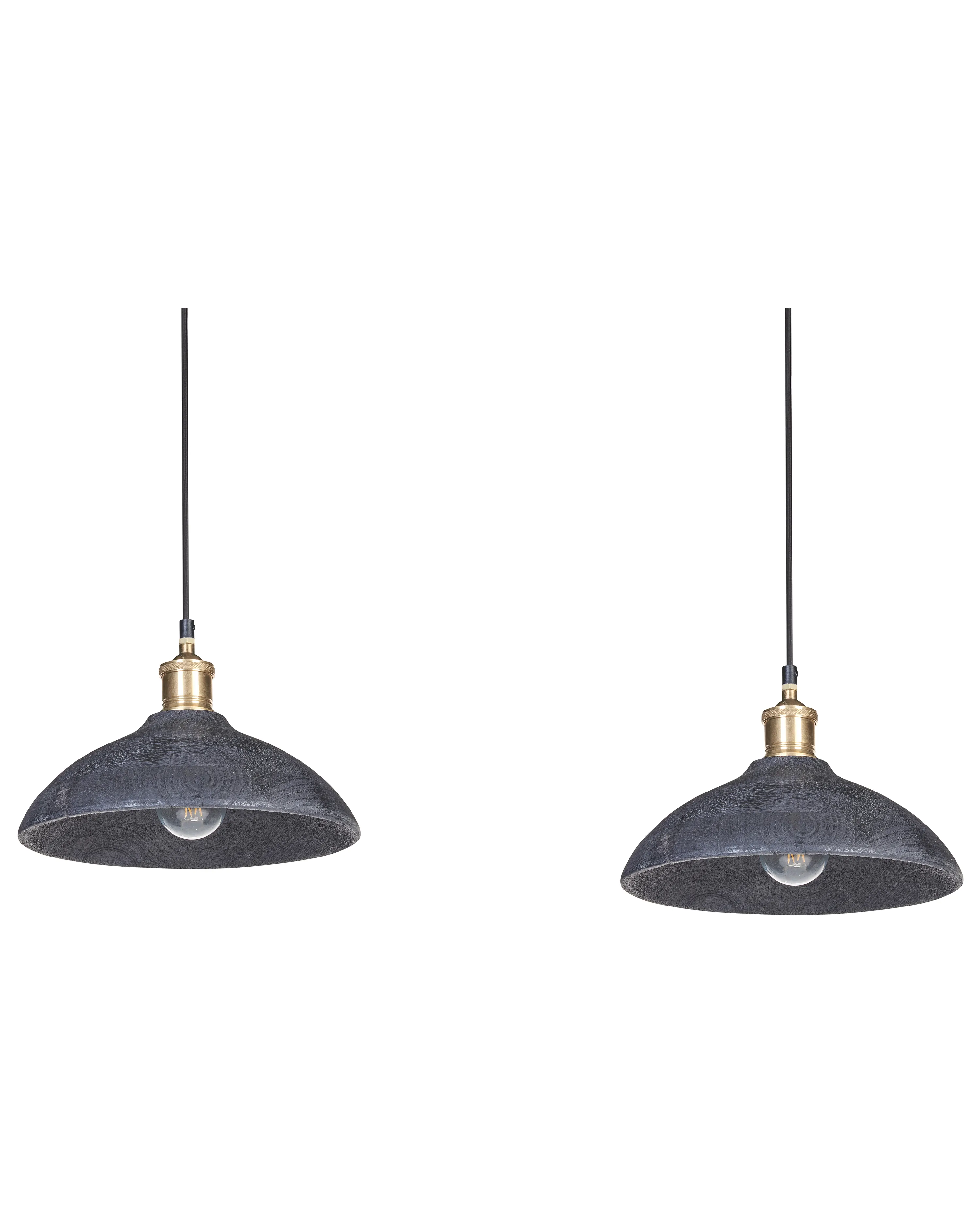 Hanglamp CHEYYAR Mangohout Zwart