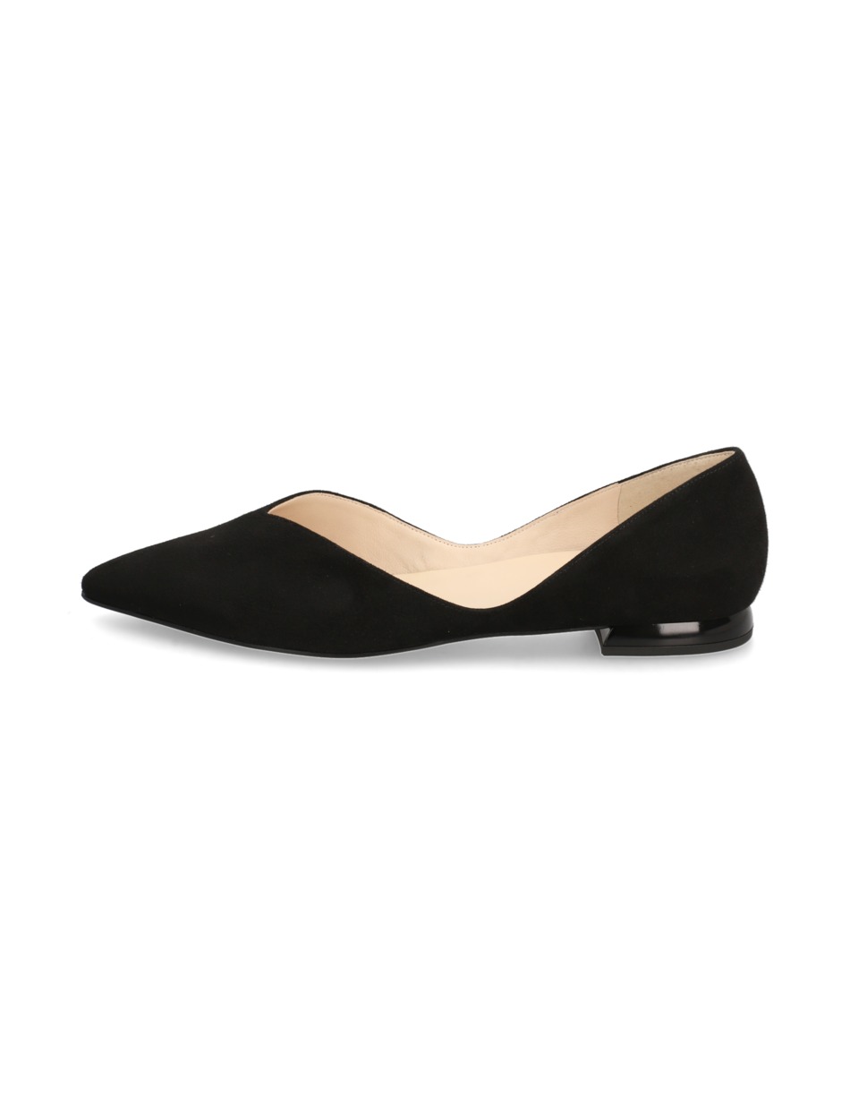 Veloursleder Ballerina