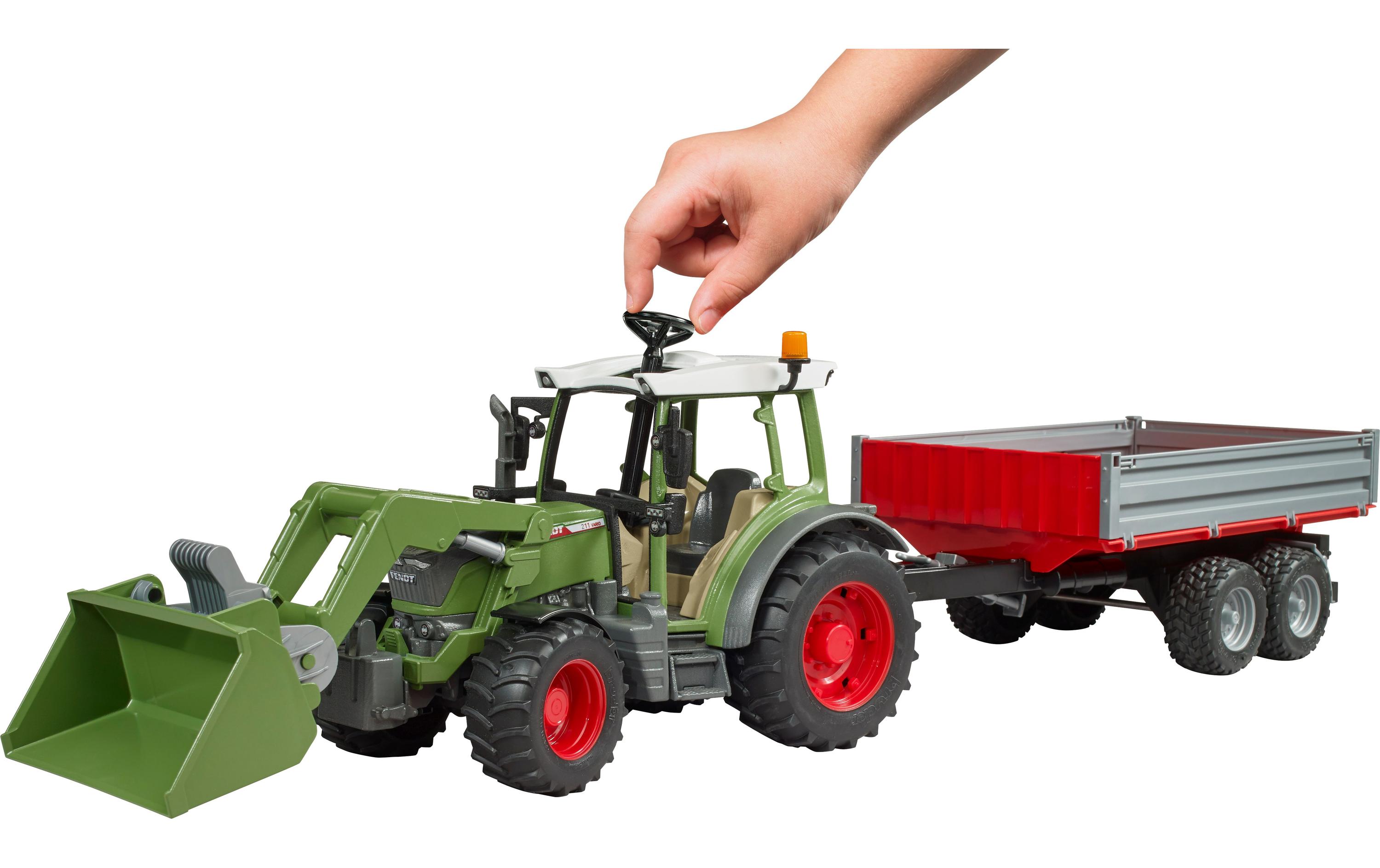 Track Builder Fendt Vario 211 mit FrontladerSpielzeug-Traktor