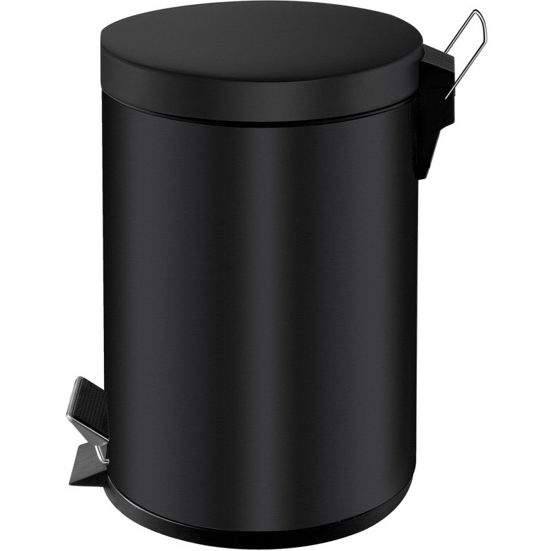 Poubelle métal à pédale ronde, 20 litres