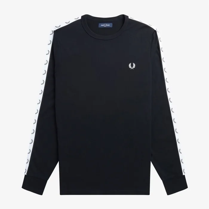 Fred Perry Taped Longsleeve Shirt Heren