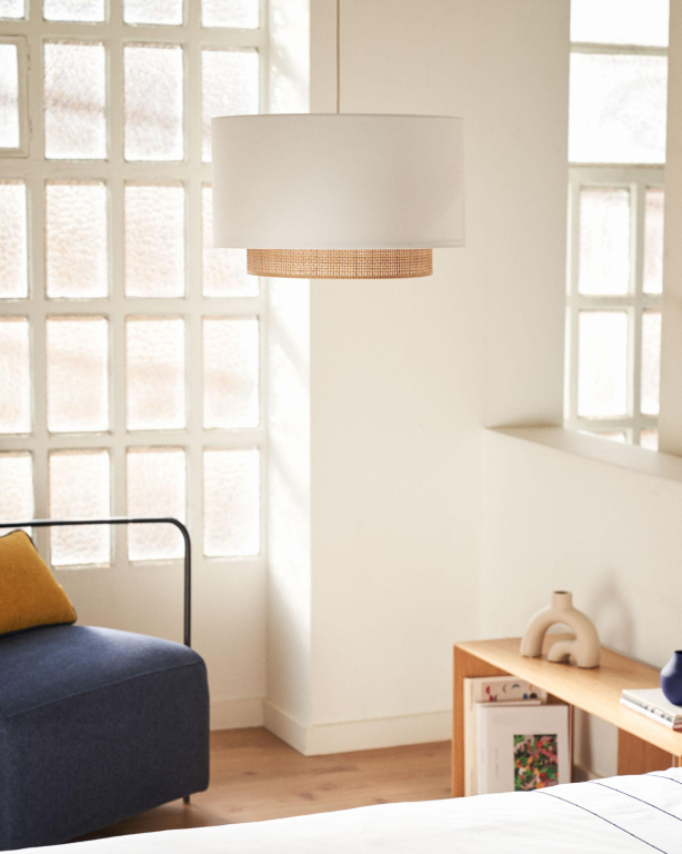 Kave Home Erna lampenkap bamboe