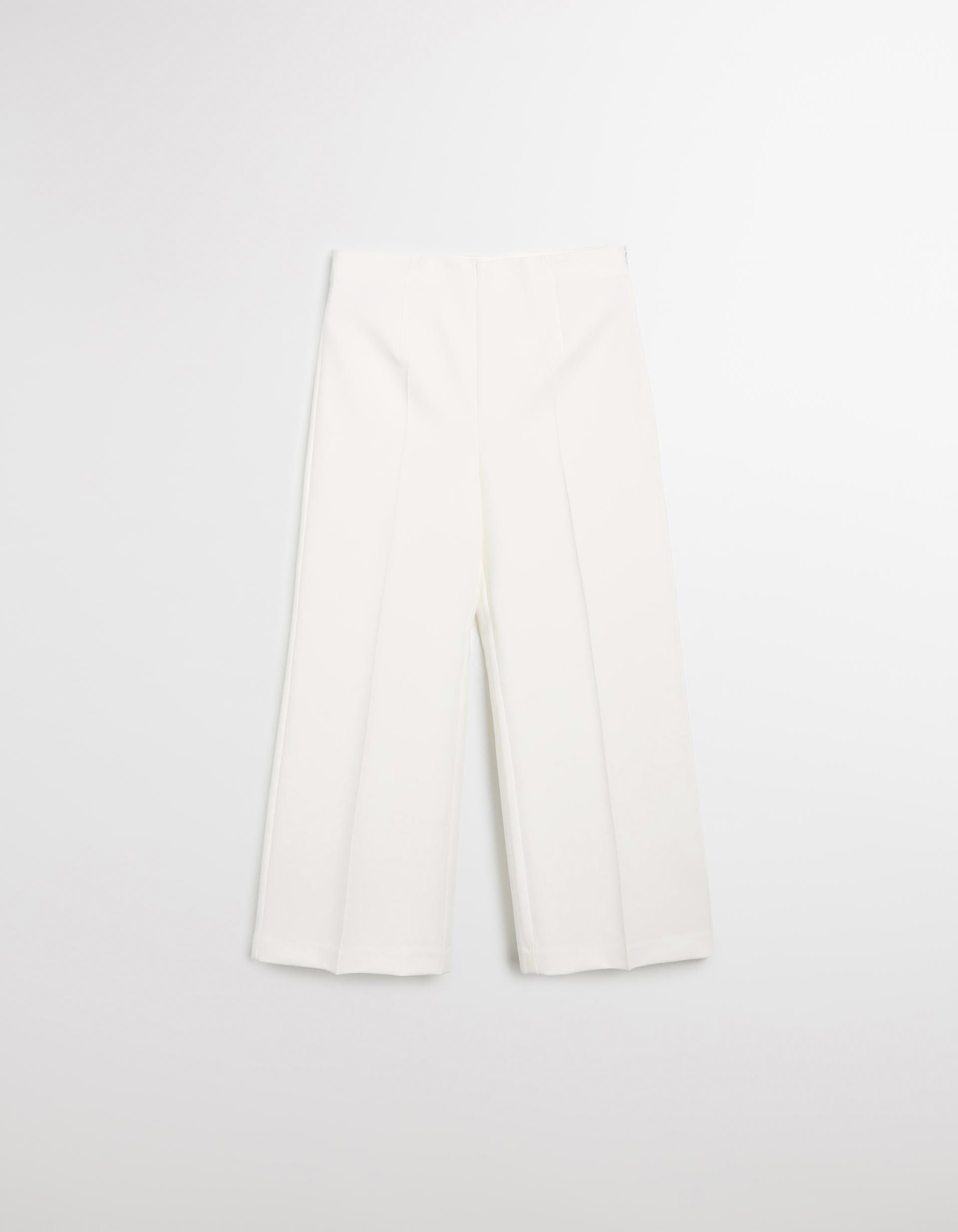 Calças Culotte, Mulher, Branco